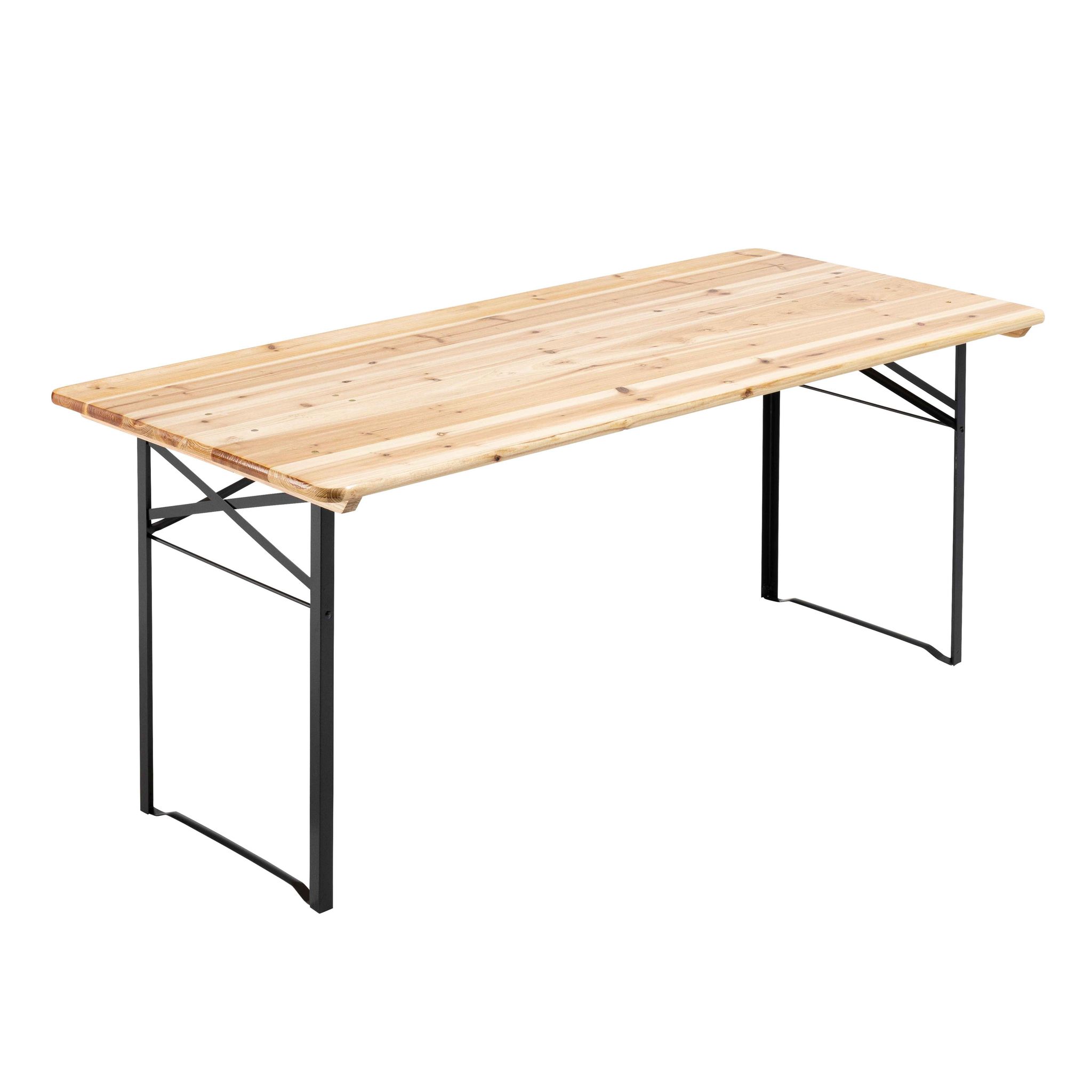 Oviala – Table Extensible En Bois Sapin 180 Cm – 8 Places – Structure
