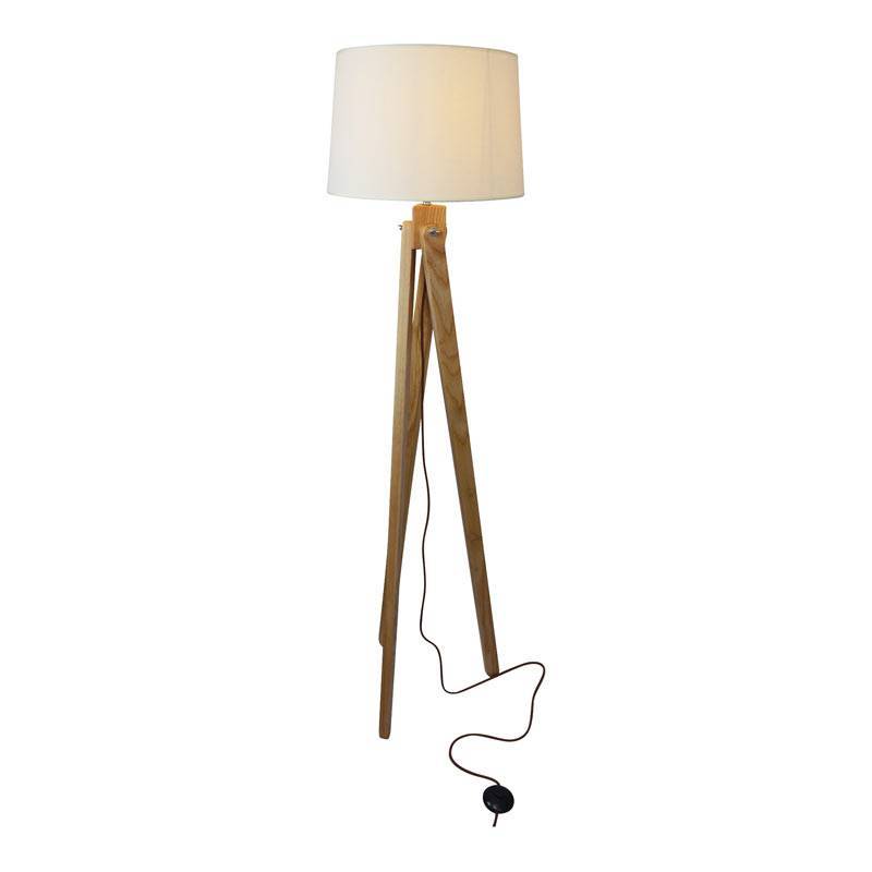 Barcelona Led - Lampadaire Trépied En Bois 'nashua' E27