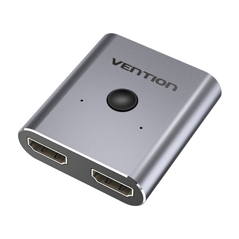 Grau Vention Hdmi Umschalter 4K@60Hz, Aluminium 2.0 Bidirektionaler Hdmi Umschalter 2 Eingänge Zu 1 Ausgang Oder 1 In 2 Out Umschalter, Unterstützt 4K, 3D Und 1080P Hdr Hdcp 2.2, Für Tv Pc Dvd Ps4 Ps5 Xbox - Bild 6
