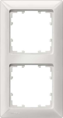 Siemens 5TG25520 DELTA Line Titanium White Frame 2-way 151 x 80mm