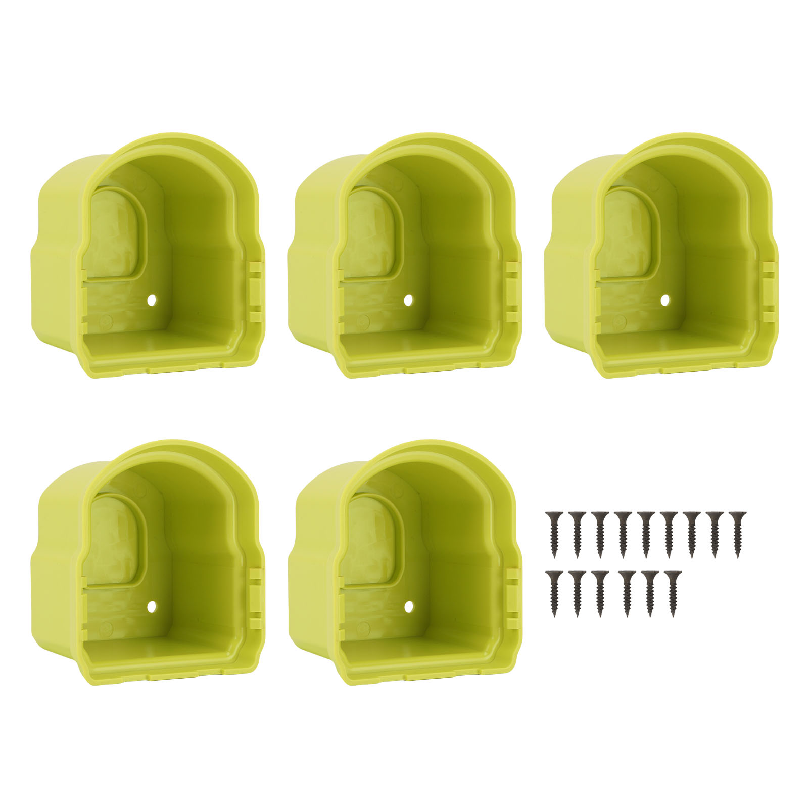 Support mural pour batterie lithium 14,4 V-18 V, plastique ABS, 5 supports et 15 vis, lot de 5