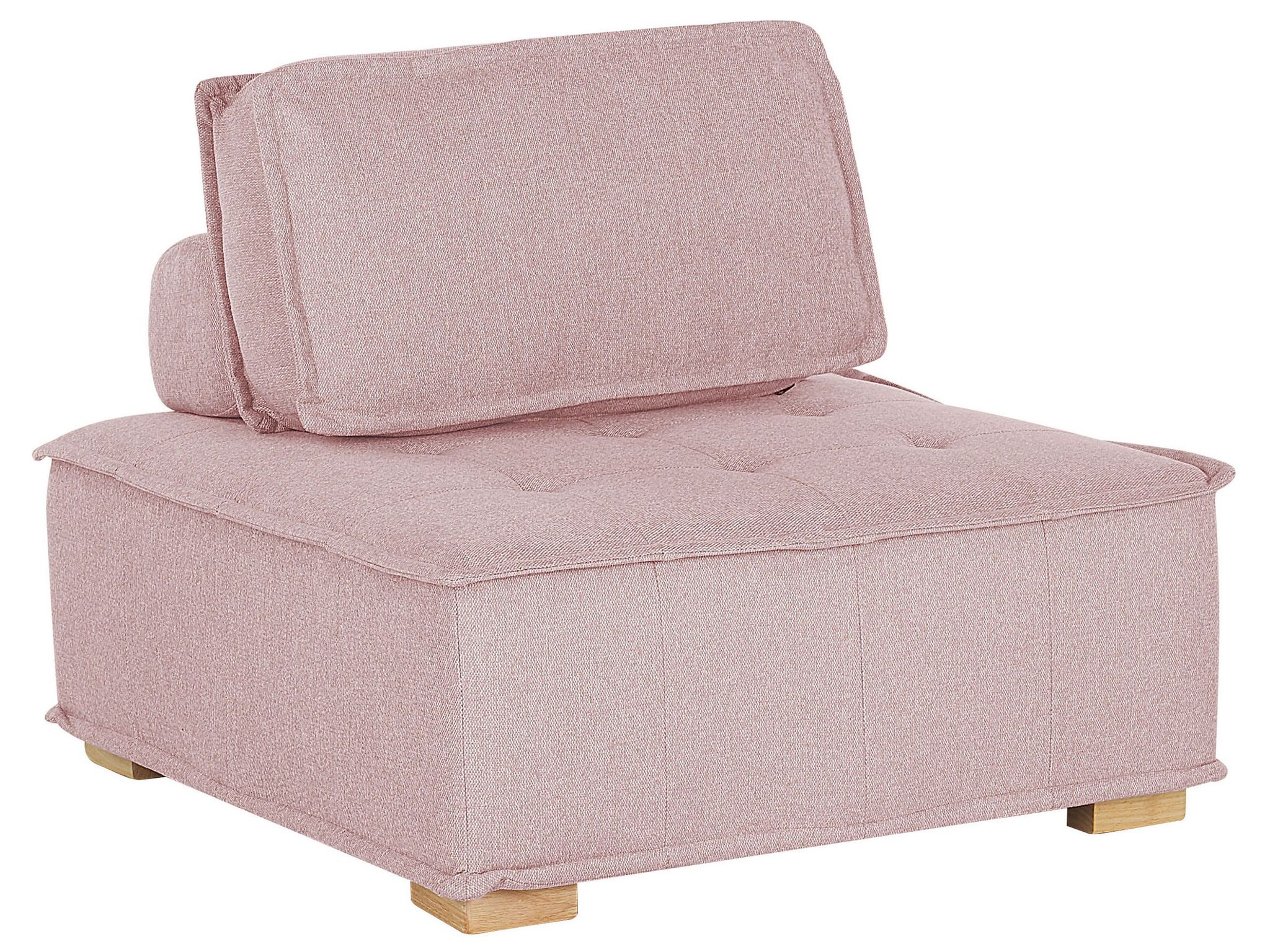 Beliani Sesselmodul Tibro Stoff Rosa