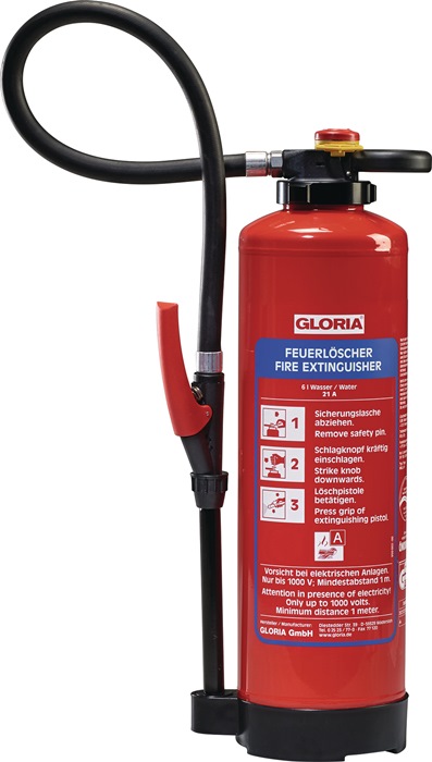 Gloria® WKL 9 PRO Feuerlöscher - 9L Wasser/Imprex C - 27A 80s 4m - Lithium-Ionen Akku Brandklasse A - Image 4