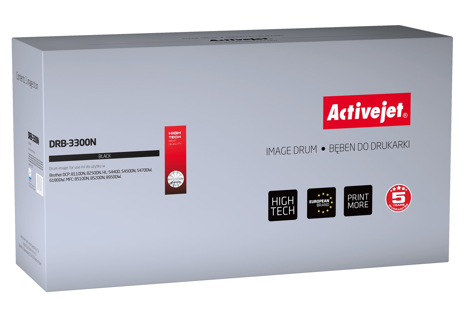 Activejet Schwarz -Trommel Für Brother Dr-3300, Neue Drb-3300N