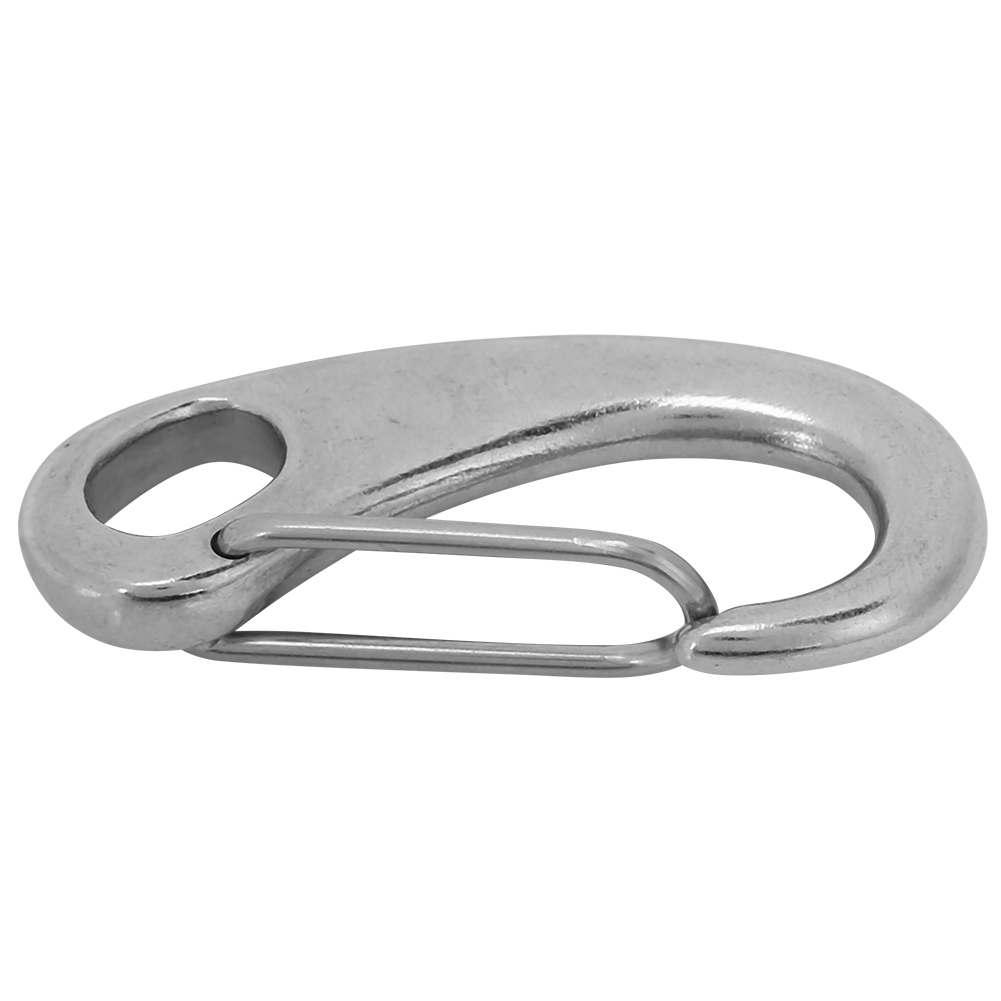 Mousqueton en acier inoxydable 304, 50 mm, pour fixation rapide d'accessoires de plongée