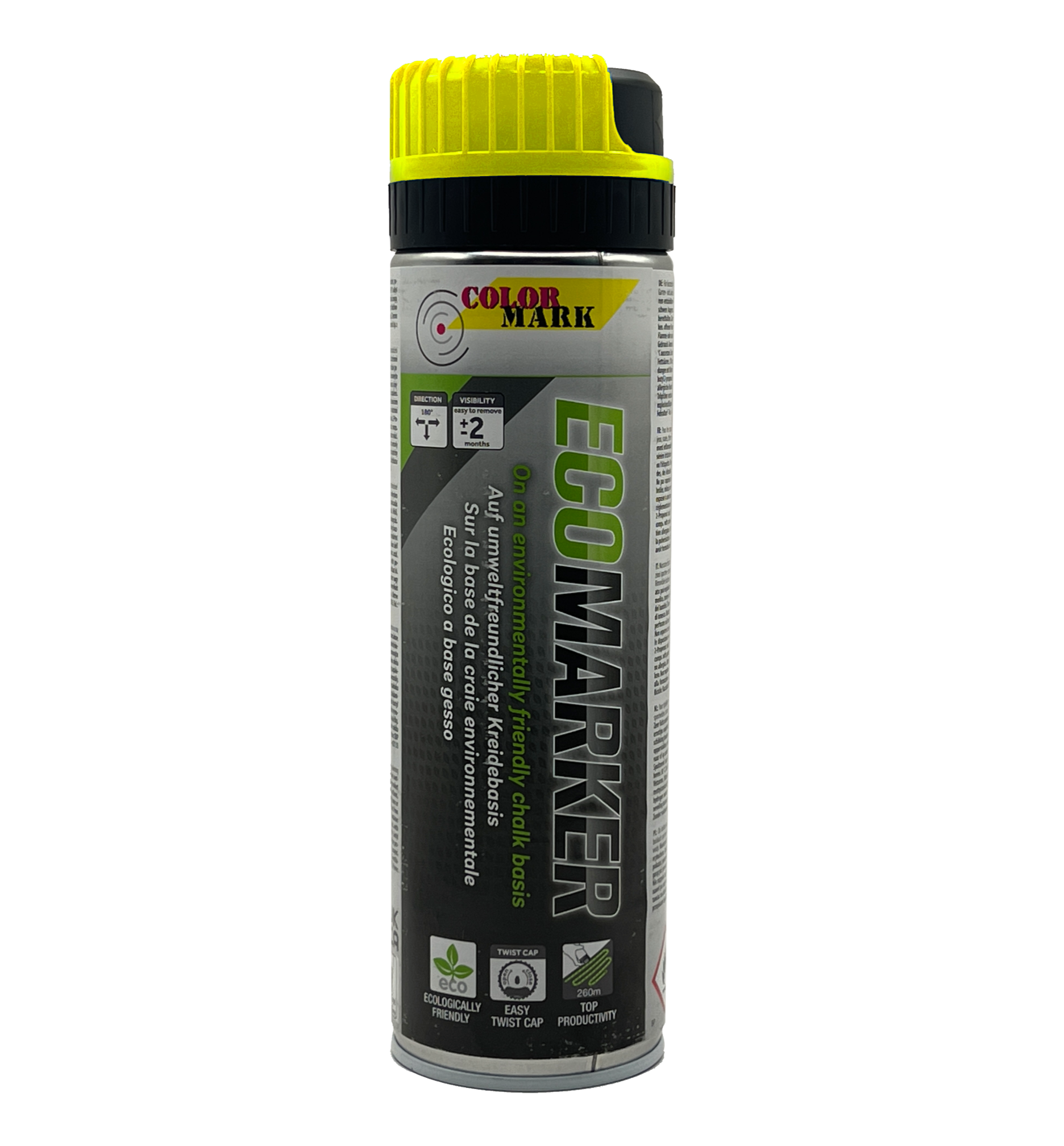 Colormark Waschbare Sprühkreide 500 Ml Zum Markieren Gelb