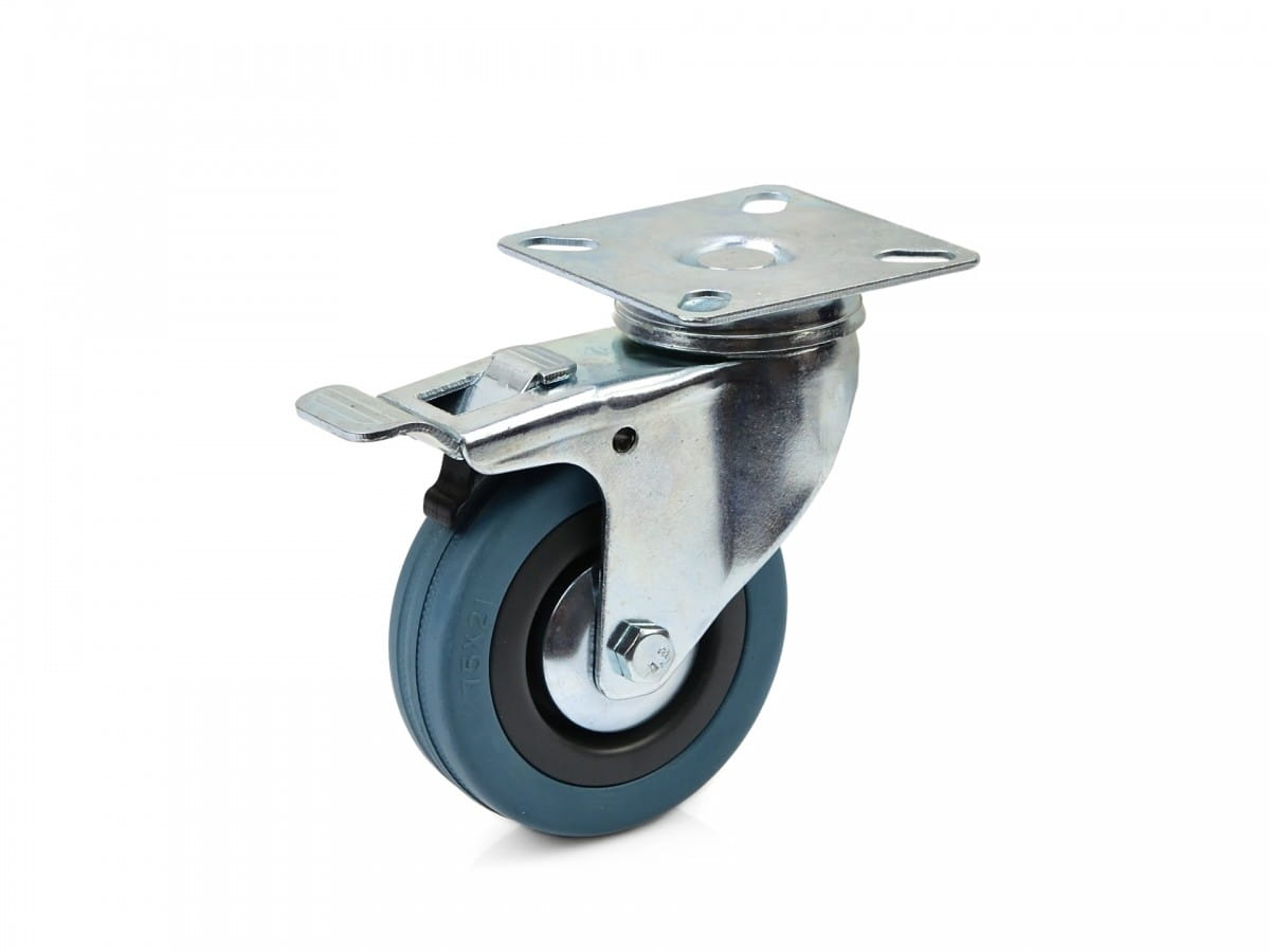 Import Drehrolle Geko G71503 Bremse Hoher Grip 75 Mm