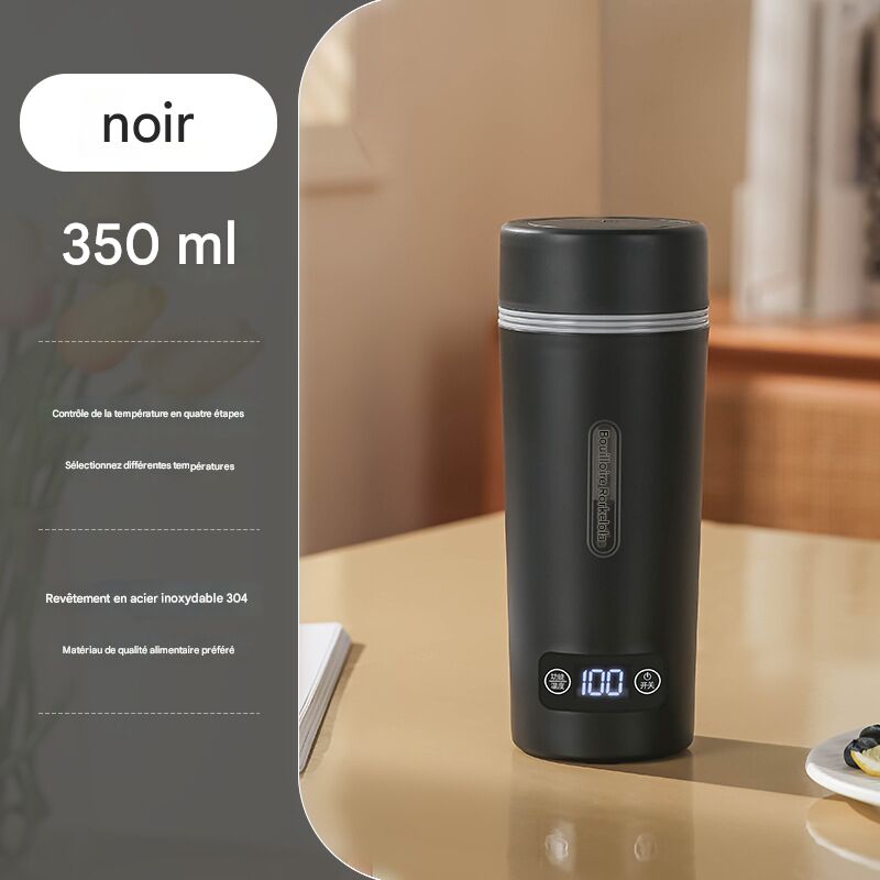 Bollitore Elettrico Portatile Da 350 Ml Per Auto In Acciaio Inox 304, Con Spegnimento Automatico, Protezione Contro L'Ebollizione, Controllo Della Temperatura, 220 V.