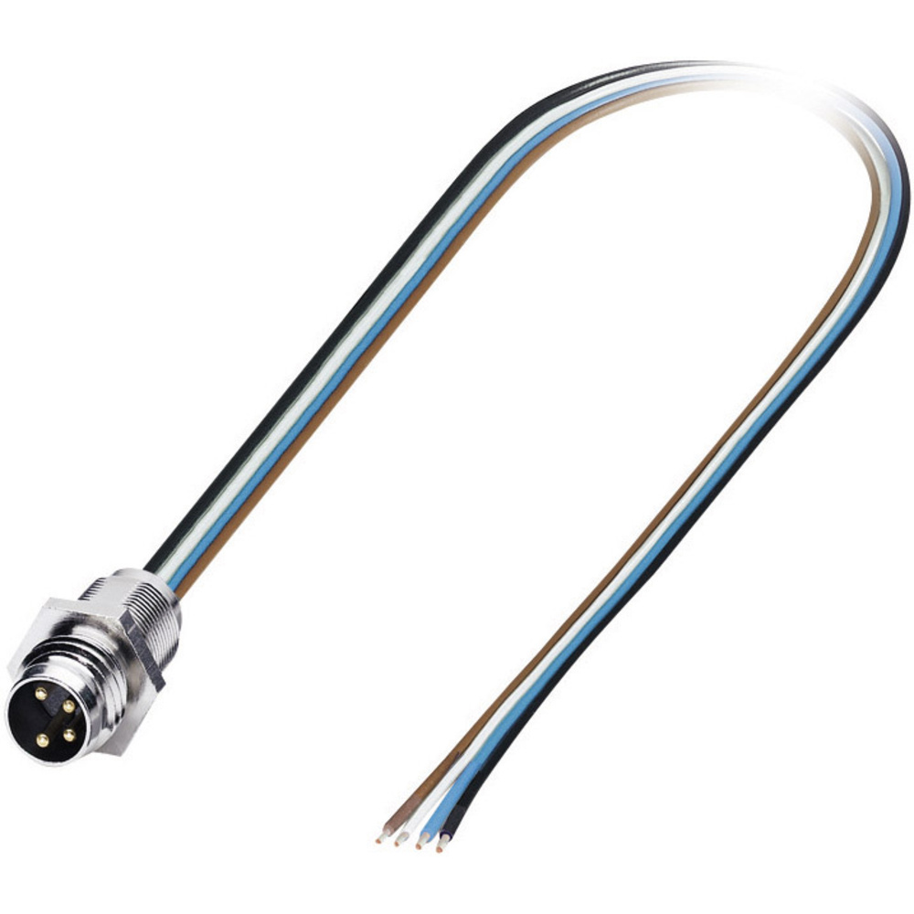 Phoenix Contact 1520055 Sensor-/Aktor-Einbausteckverbinder M12 Stecker, Einbau 0.50 M Polzahl Sensor