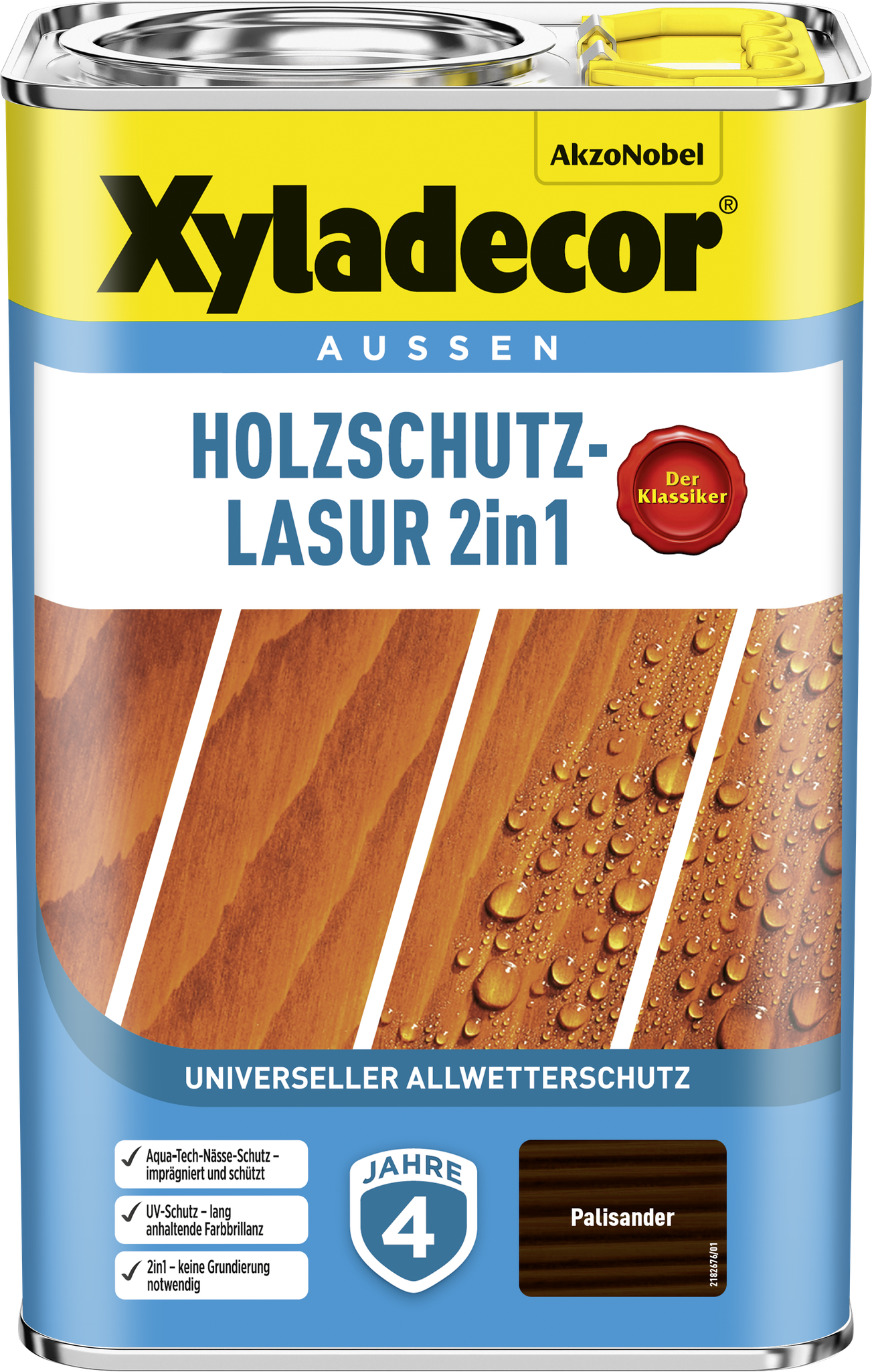 Holzschutz-lasur, Palisander, 4 L - Xyladecor