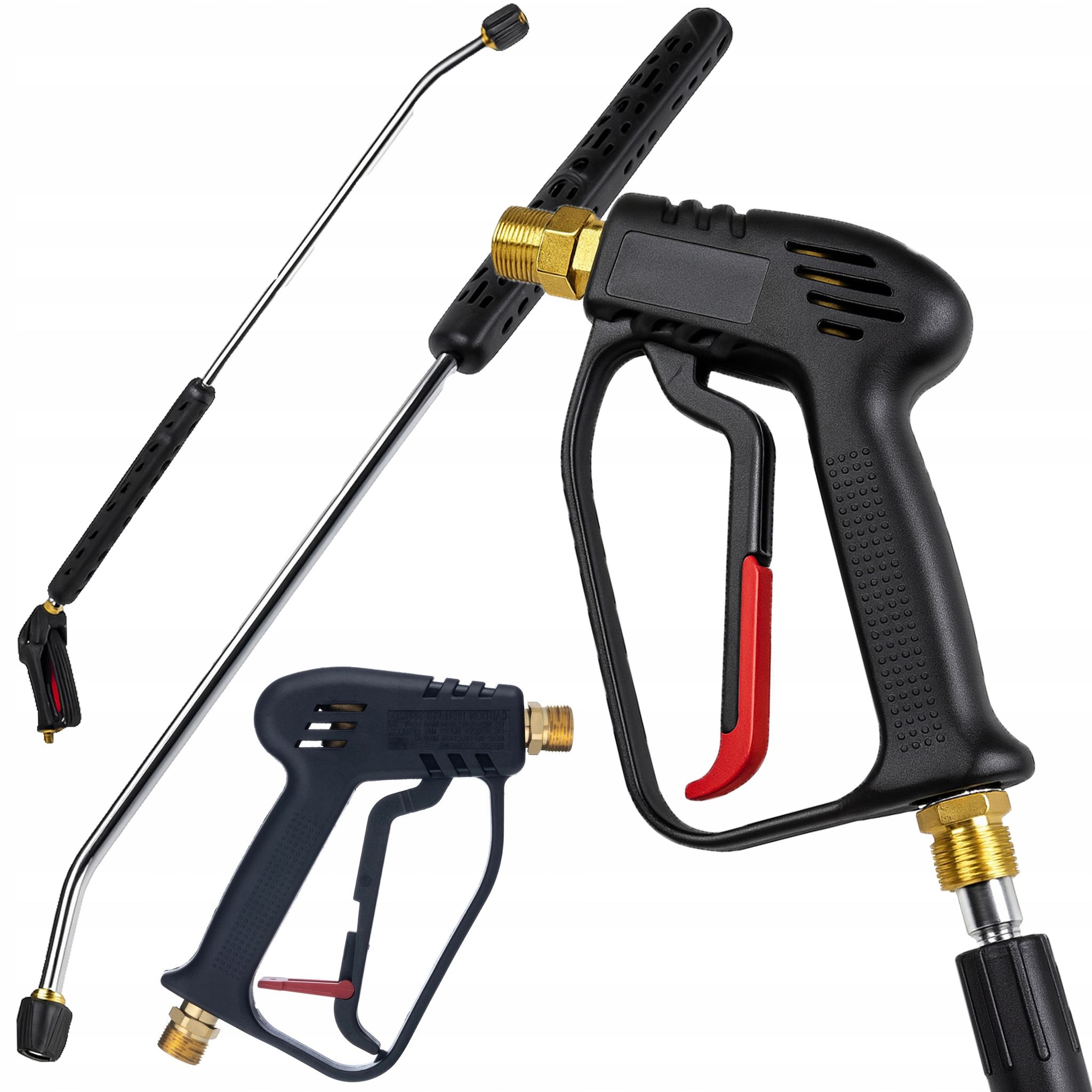 Rosfix Jetpro90 Ersatz-Set Pistole Und Sprühlanze 90 Cm M22x1,5 345 Bar 150°C Kompatibel Mit Hochdruckreinigern Karcher Hd Hds Kranzle 5905954132416