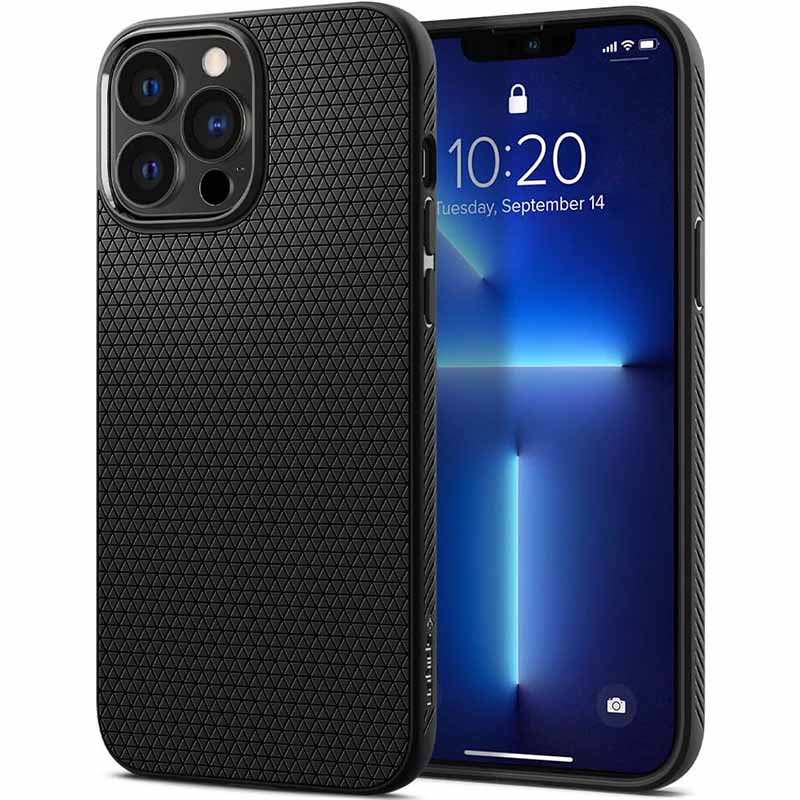 Spigen Liquid Air™ Backcover für das Apple iPhone 13 Pro - Schwarz - Bild 5