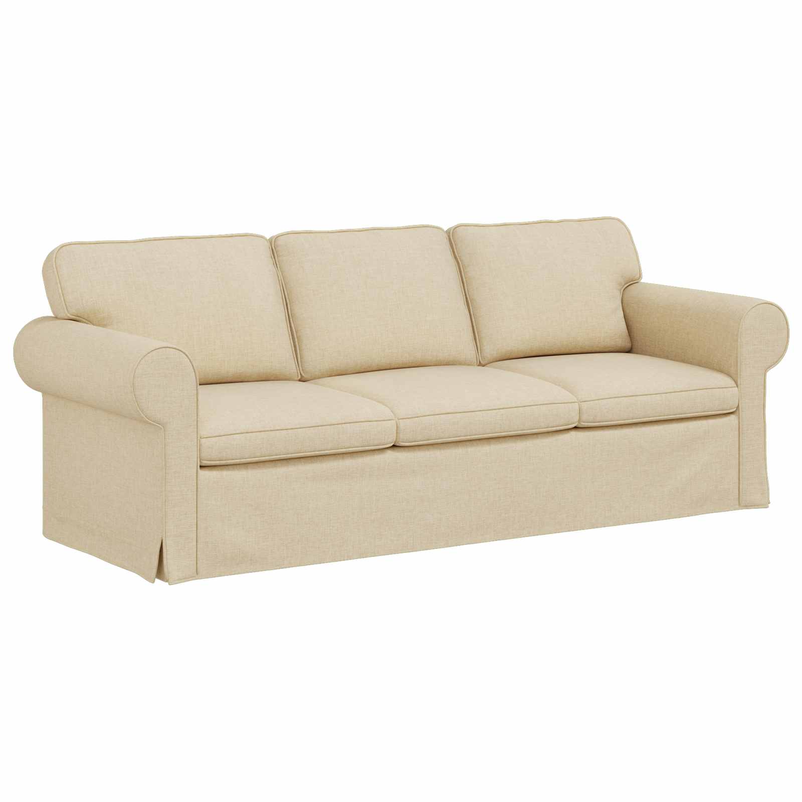 Sofa Cream 215 X 82 X 80 Cm Fabric Vidaxl