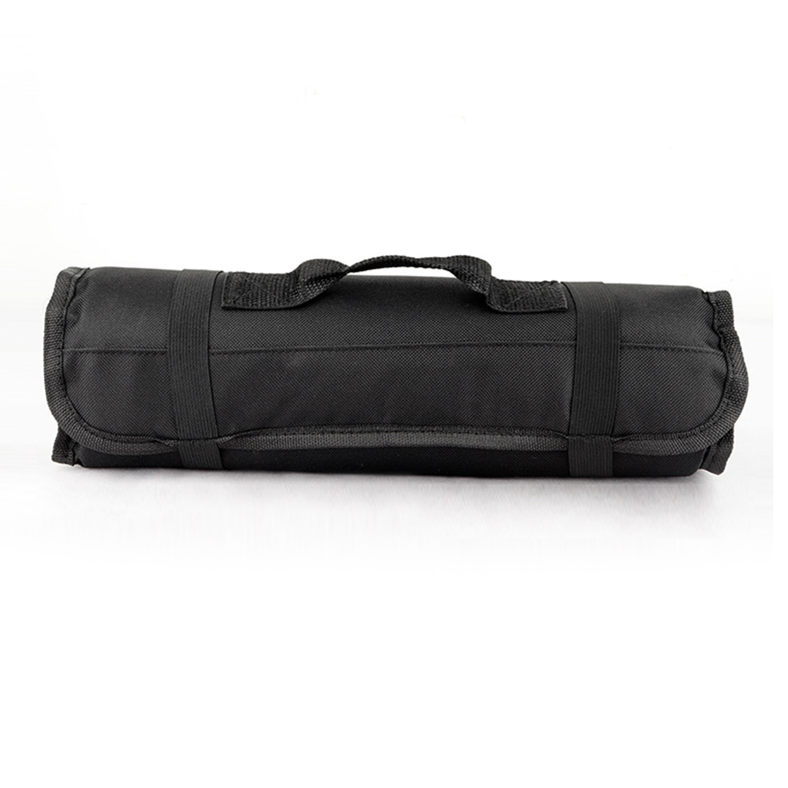 Sac à outils de chef en tissu Oxford, pochette à fourchettes portable avec poignée, noir