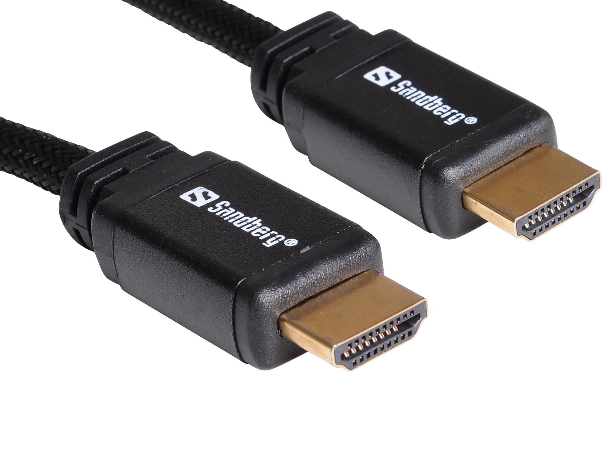 Sandberg Schwarz Hdmi-Kabel 4K 3D 2.0 14 Gbit/S 48 Bit 10 M