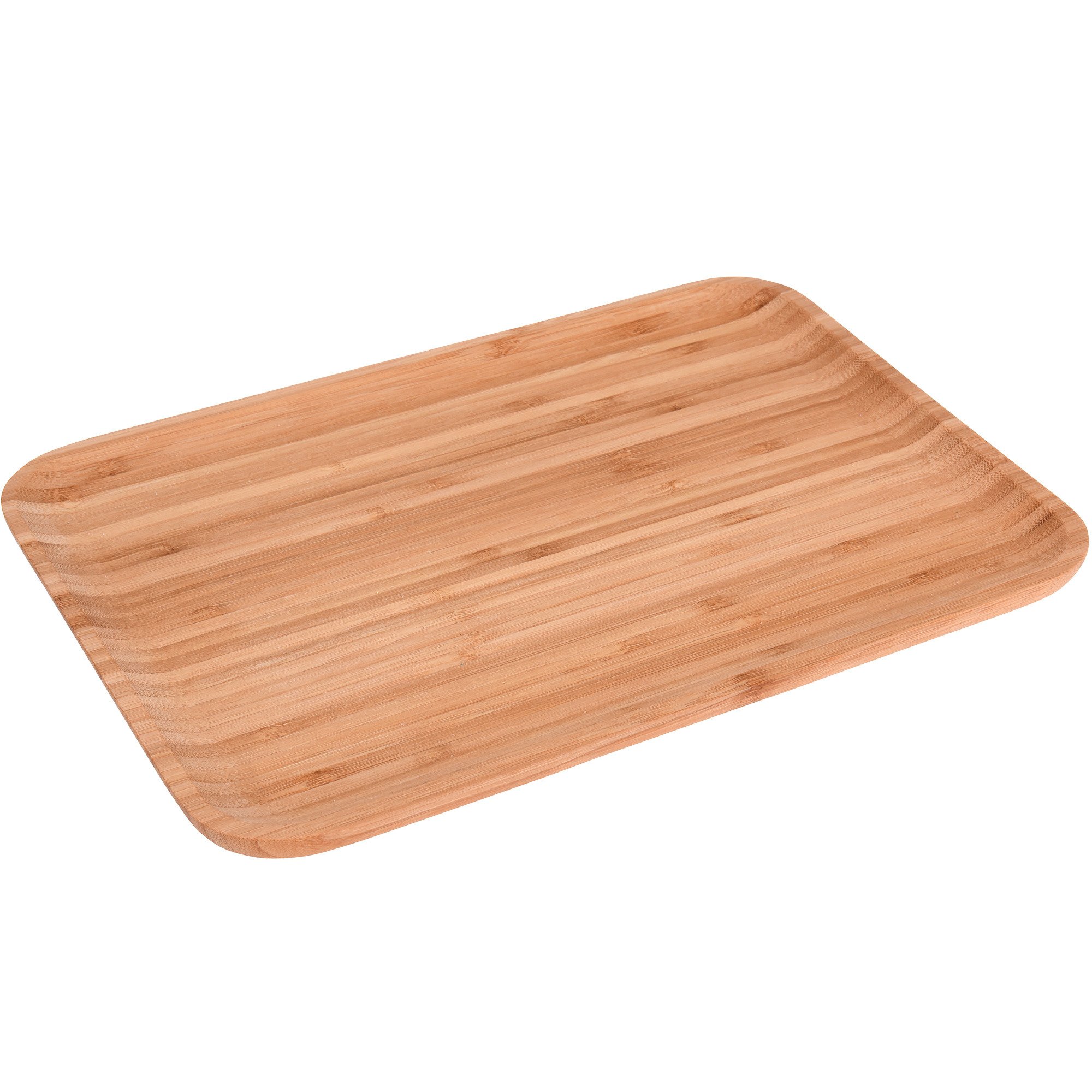 Excellent Houseware Braun Tablett, Talerz Drewniany Prostokątny Taca Patera 33X23 Cm - Image 2