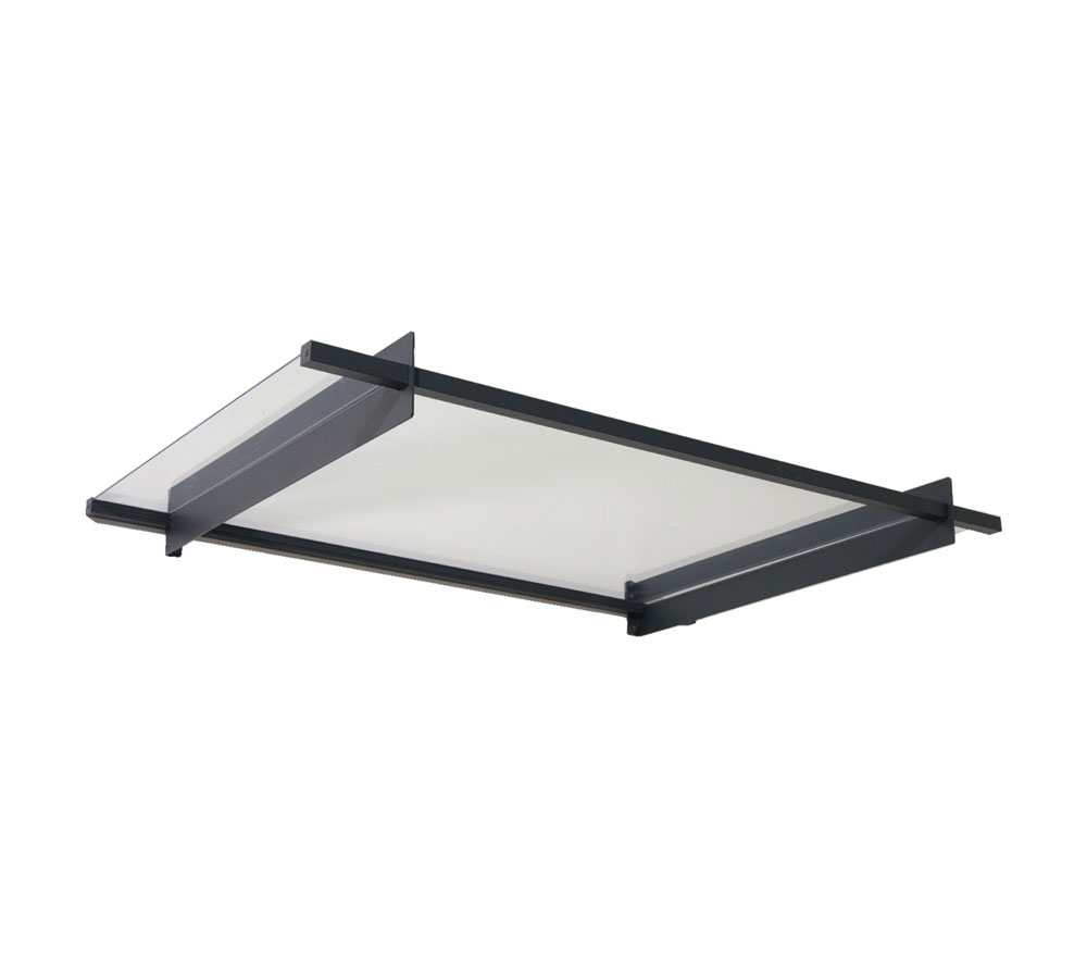 Palram - Canopia Vordach Nancy 1500 Anthrazit 94x151x14 Cm
