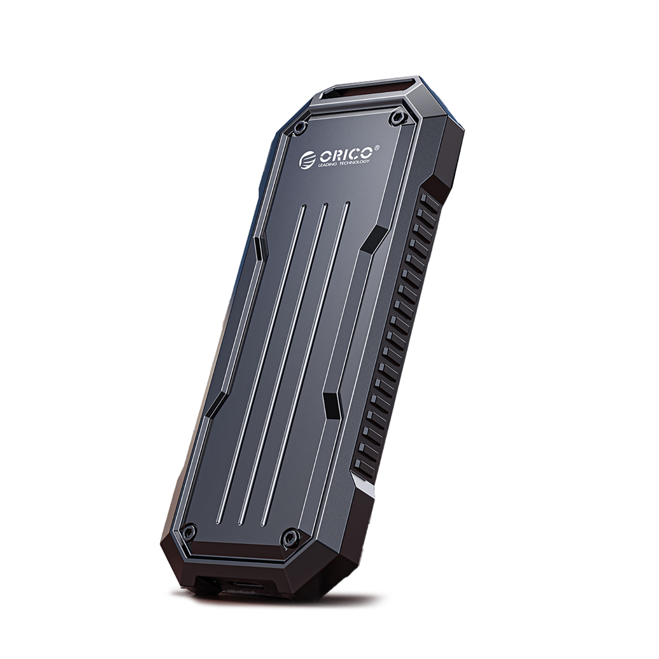 Orico SSD Enclosure OXS2C3-G2 for SATA M.2 NVMe, Grey (M.2), Festplattengehäuse, Silber, Grau - Bild 3