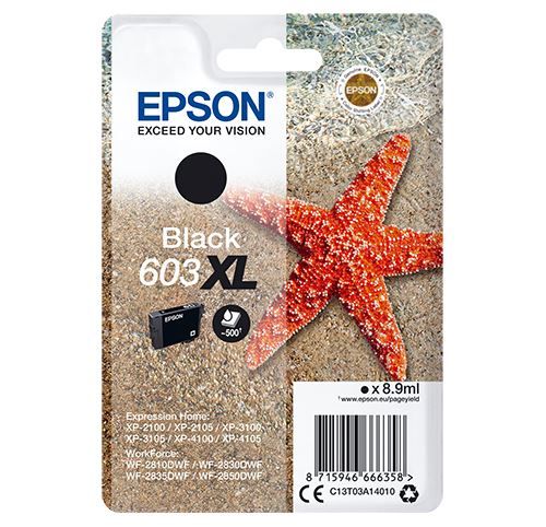 Epson Schwarz Singlepack Black 603XL Ink