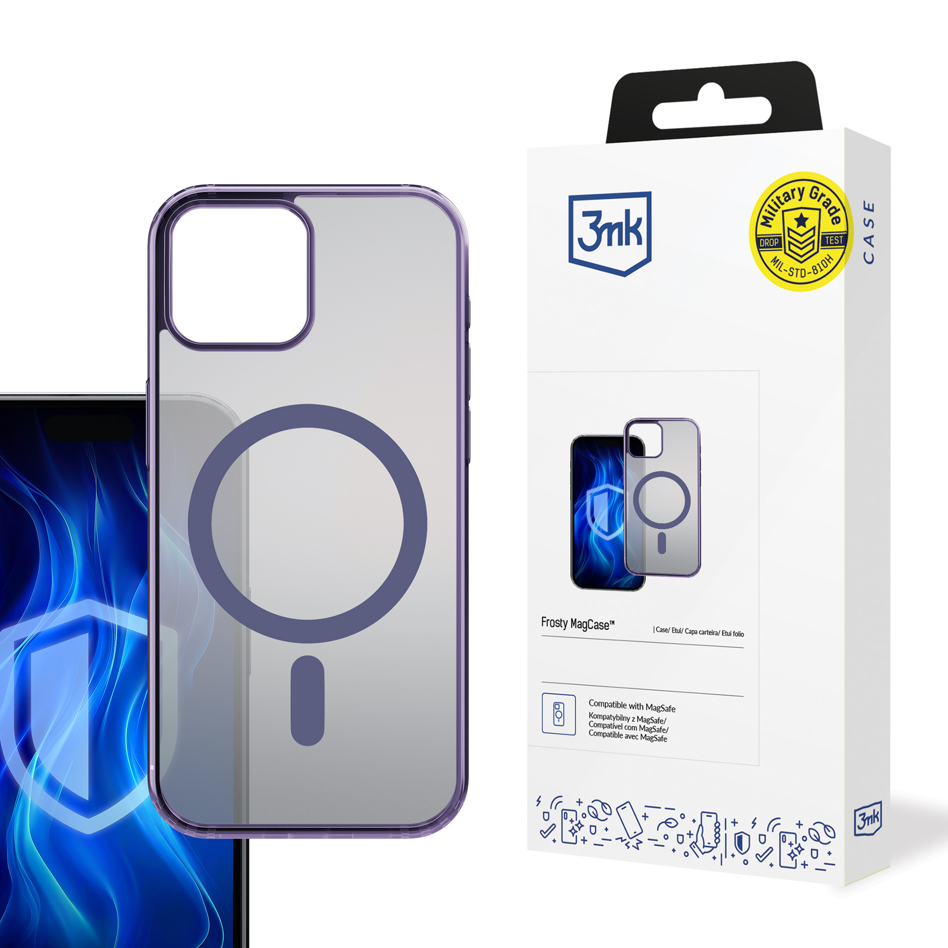 Oem Lila Apple Iphone 15 - 3Mk Frosty Magcase
