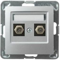 Ospel Doppel-Antennensteckdose Gpa-2Yf/M/18 Aufputz Matt
