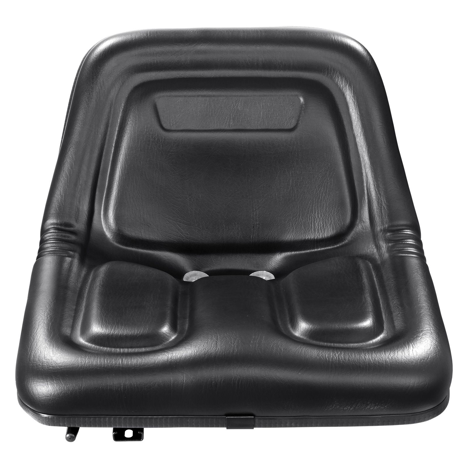 Siège de tracteur universel noir, fente ajustable 16-34 cm, interrupteur de sécurité, trous de drainage