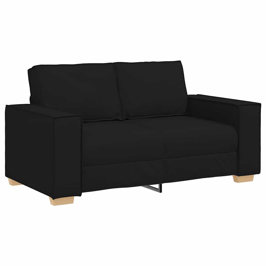 2-seater Sofa Black 160x78x84 Cm Fabric Vidaxl