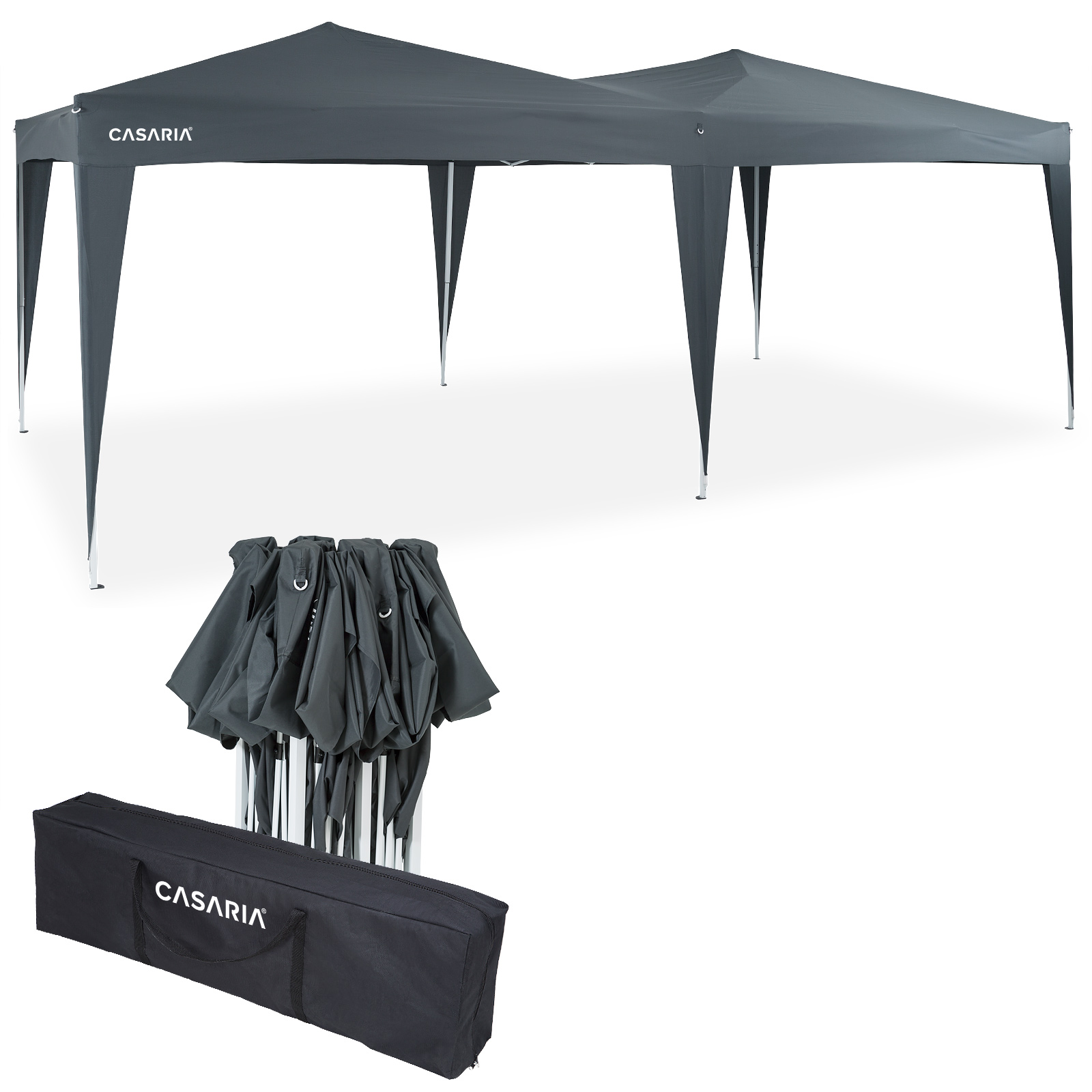 Deuba - Casaria® Capri Pop-up Gazebo 3x6m Uv50+ Protection Includes Carrying Bag Easy Setup Weather-resistant Adjustable Height Event Shelter