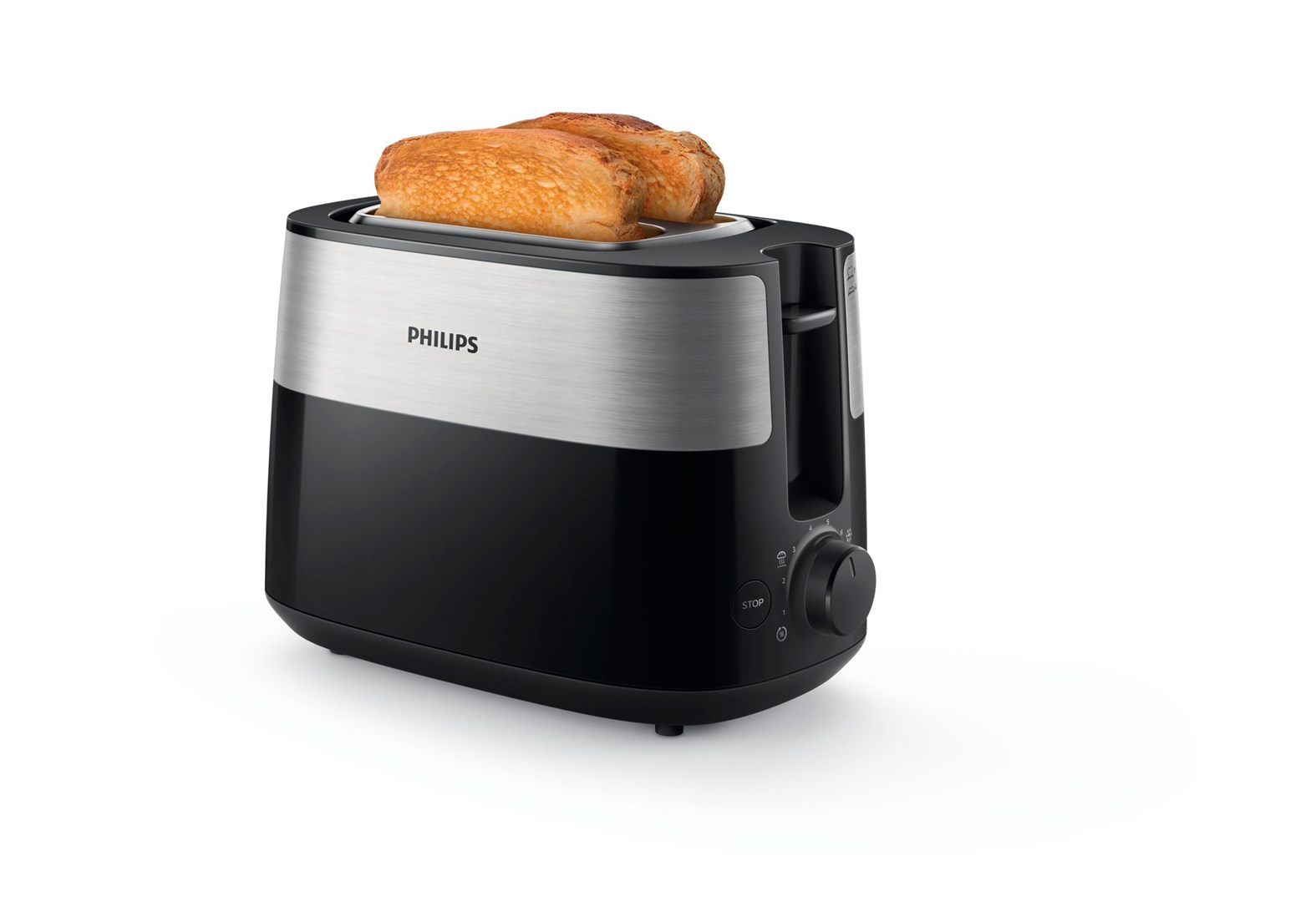 Philips Daily Collection Toaster – 2 Scheiben, Breite Toastkammer Schwarz Hd2516/90 - Image 5