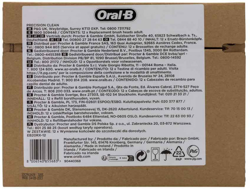 Oral-B Aufsteckbörsten 12Er FFU (Pro Precision Clean) 12 St - Bild 6