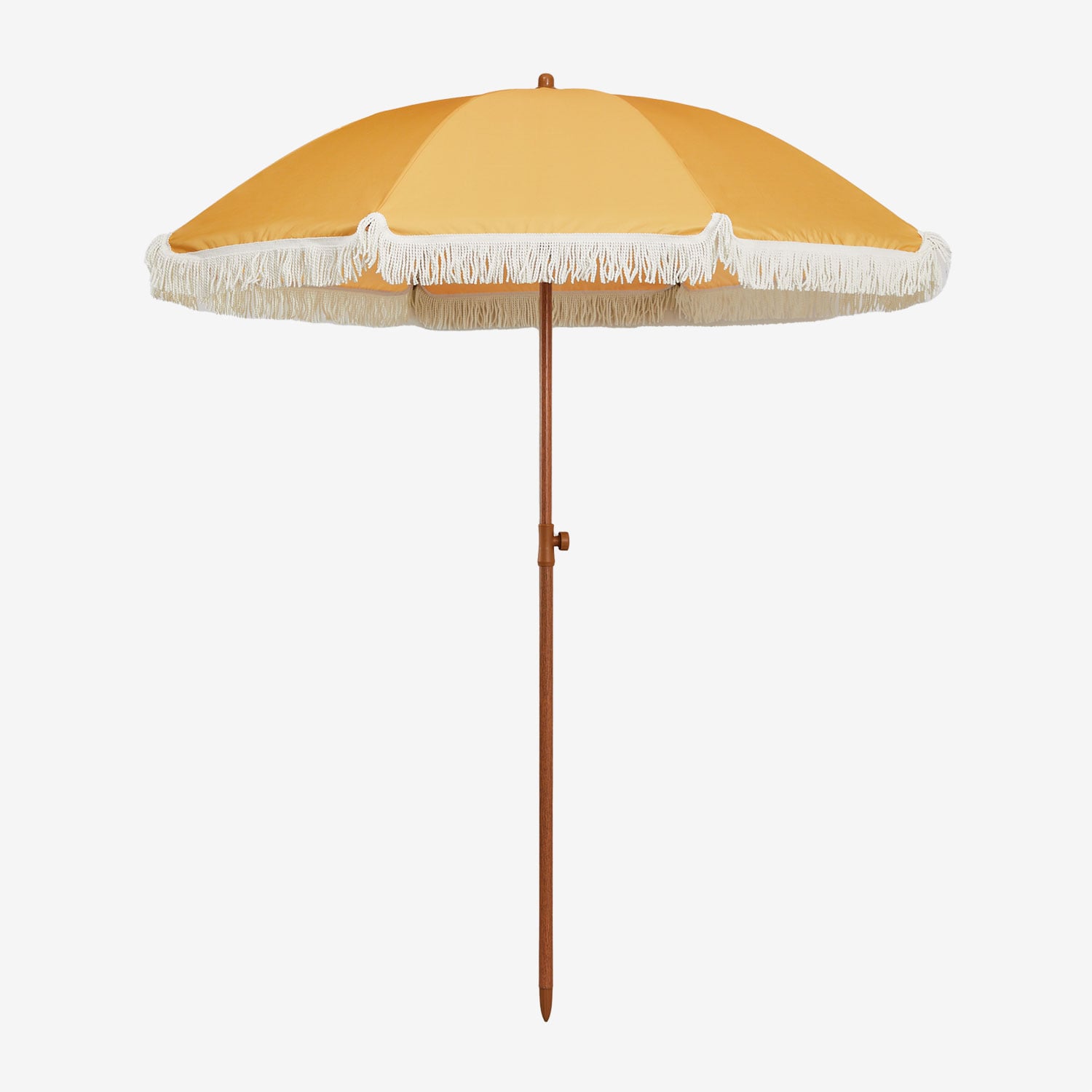 Sklum - Parasol Miska Ø175 Cm En Tissu Et Acier Jaune Curry
