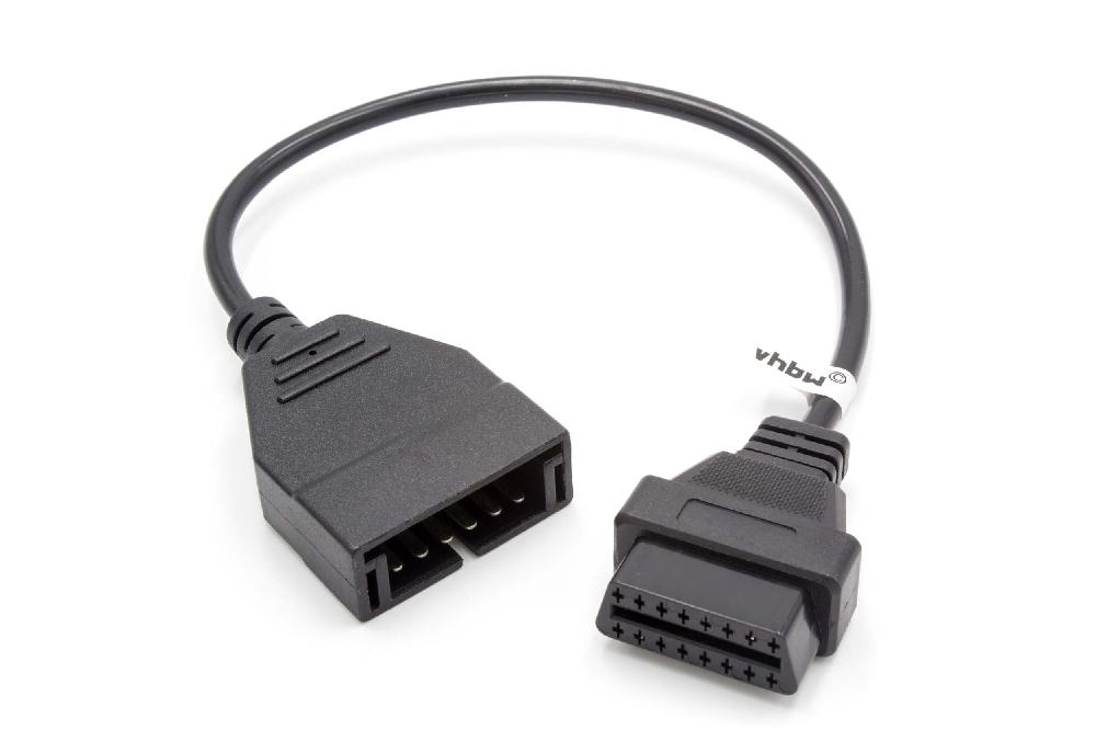 Vhbw Obd2 Adapter 12pin Obd1 To Obd2 Compatible With Chevrolet - 20 Cm