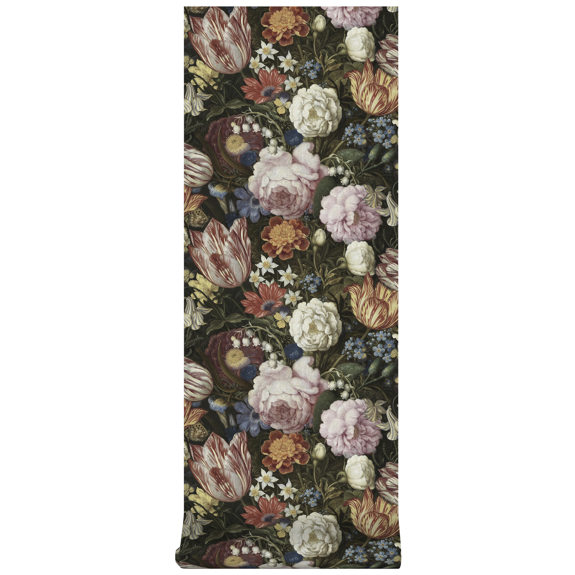 Wow Mehrfarbig Vliestapete - Alte Meisters Blumen - 10M X 52Cm