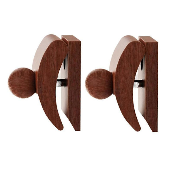 Support mural en bois pour couvertures et tentures, pince pour tapis jusqu'à 6 mm, lot de 2