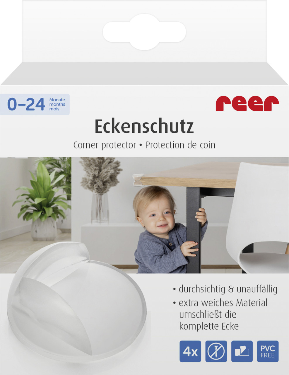 reer Eckenschutz transparent 4 Stück - Image 5