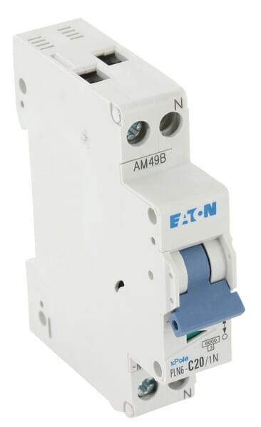 Miniaturtrennschalter 20a, 1p+n, c Eaton 20a Pln6c201n