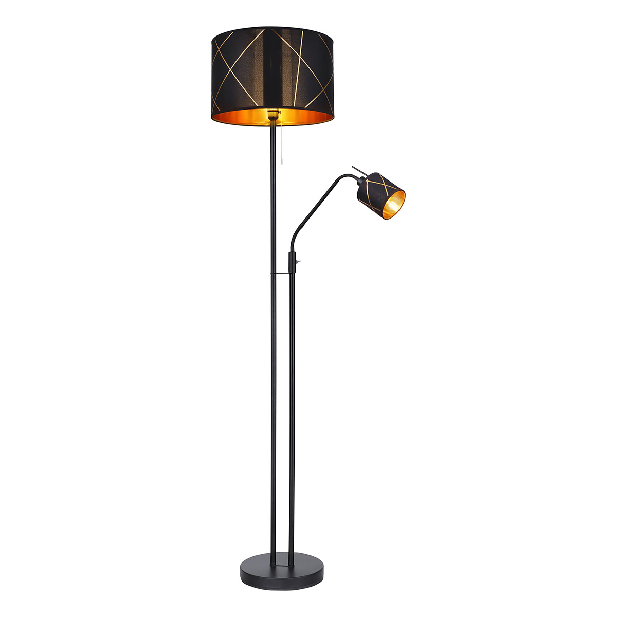 Globo Lighting Stehleuchte ¦ schwarz ¦ Maße (cm): B: 40 H: 175 T: 40.0 Lampen & Leuchten > Stehlampen - Sconto - Bild 3
