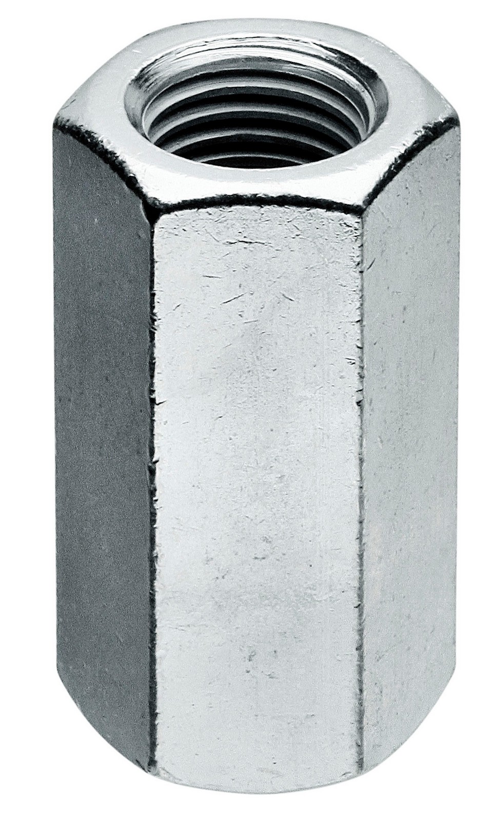 Manicotto Esag. Lungo Acciaio Zincato Ma 8 X Mm.40. Prezzo Per 1 Pezzo.