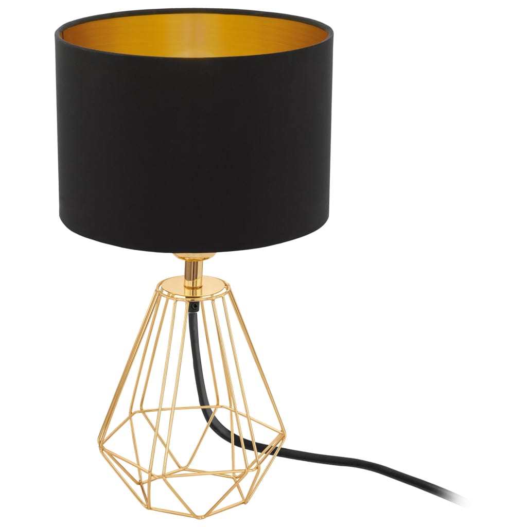 Eglo Schwarz Leuchten Tischleuchte Carlton 2 Schirmlampe Tischlampe Leuchte - Bild 5
