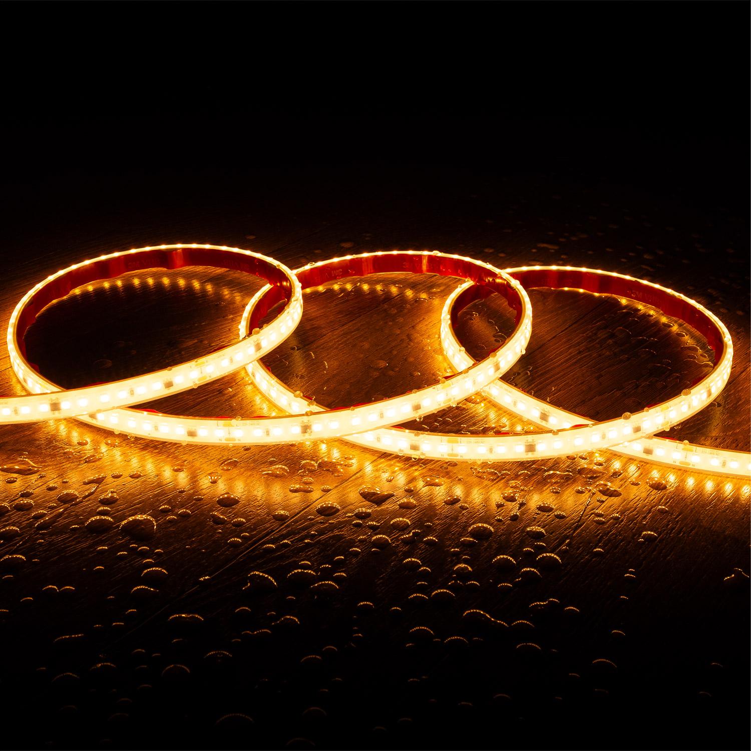 Striscia Led Regolabile 220v Smd2835 Senza Raddrizzatore Silicone F...