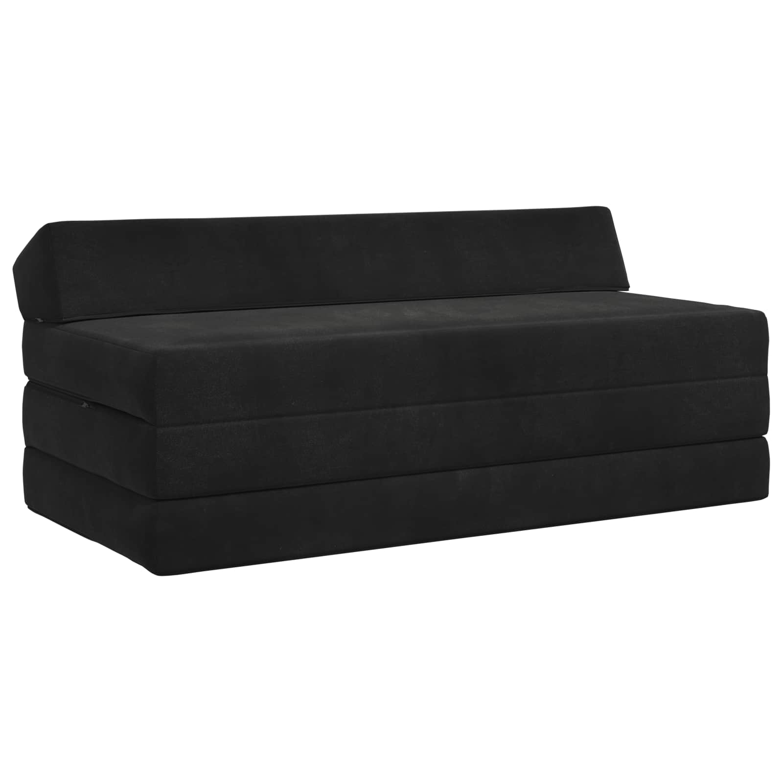 Foldable Sofa Bed Black 120 X 60 X 49 Cm Fabric Vidaxl