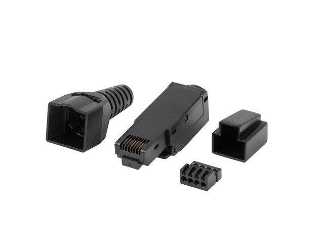 Lanberg Schwarz Rj45 Cat6 Stecker - Werkzeuglose, Schnelle Montage