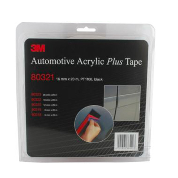 TAPE 3M 80321 BIADESIVO SOUS PLAQUETTE THERMOFORMEE 16 mm X 20 m