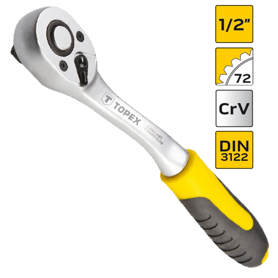 Topex Winkelschraubenschlüssel 255 Mm Chrom-Vanadium-Stahl