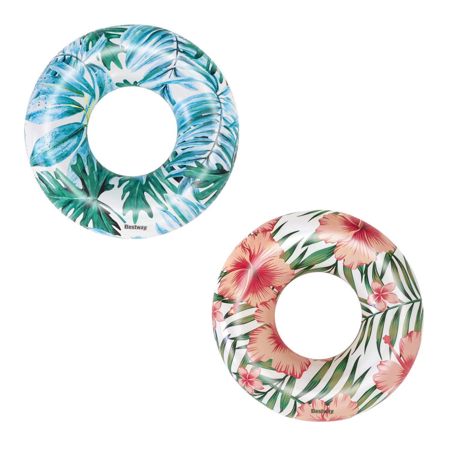 Bestway 36237, Mehrfarbig, Transparent, Schwimmring, Abbildung, PVC, Junge/Mädchen, Tropical print - Image 3