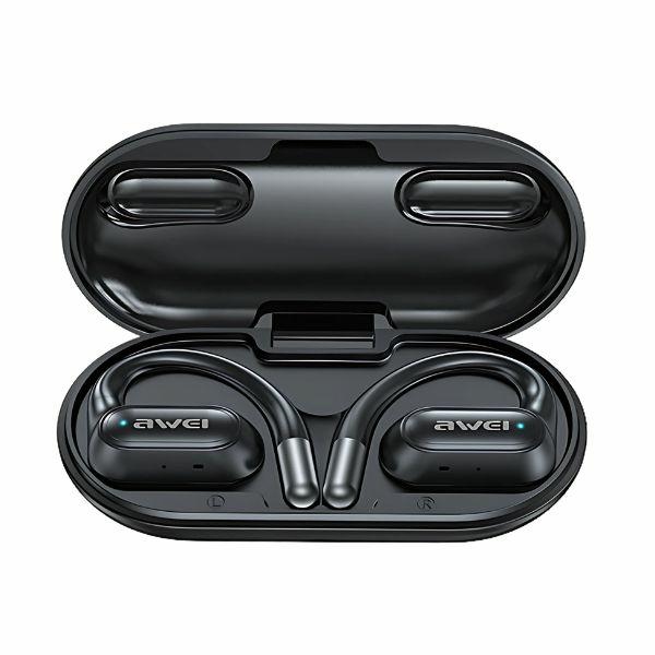 Cuffie Bluetooth 5.4 Awei, Docking Station Ows T93+, Nero/nero