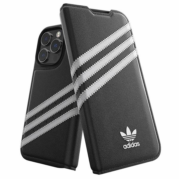 Oem Schwarz Flipcase Für Iphone 14 Pro Adidas Und Weiß