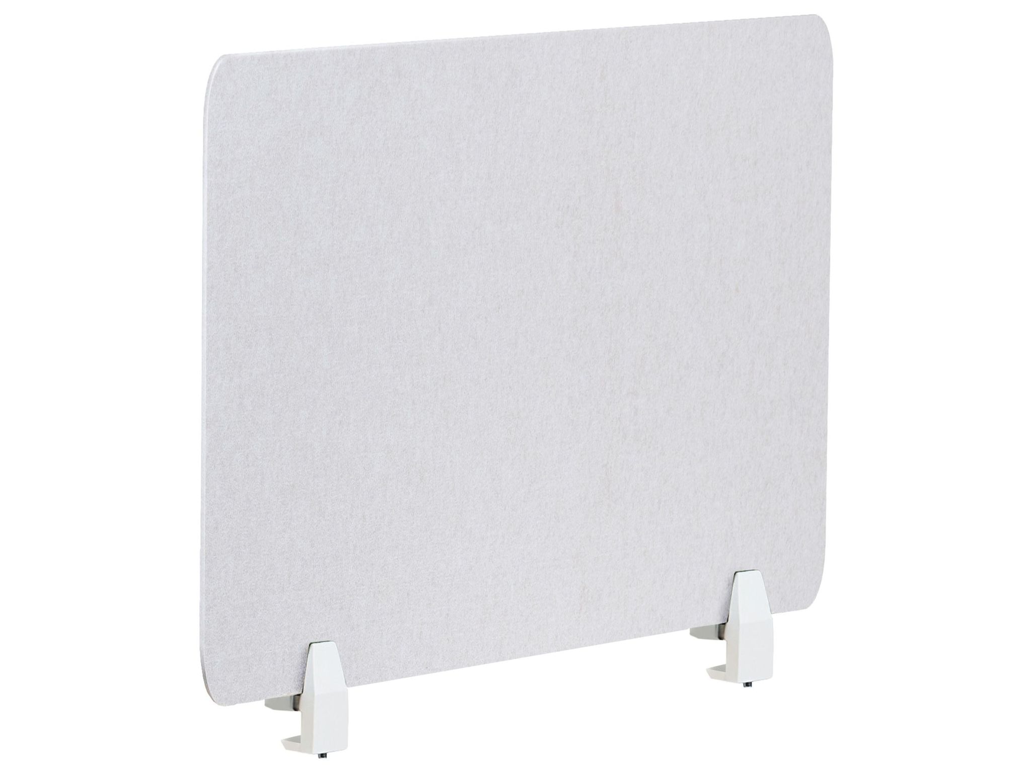 Beliani Desk Screen 80 X 50 Cm Off-white Split
