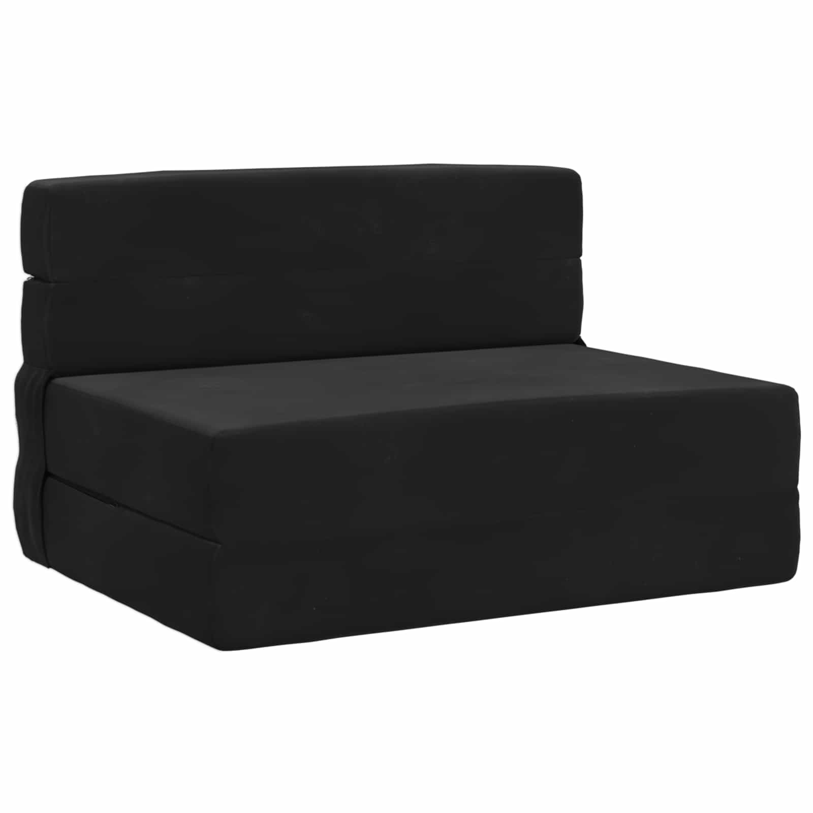 Foldable Sofa Bed Black 70 X 80 X 60 Cm Fabric Vidaxl