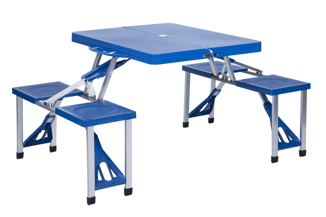 Table De Camping Pliable 4 Personnes – Plateau En Polypropylène Abs